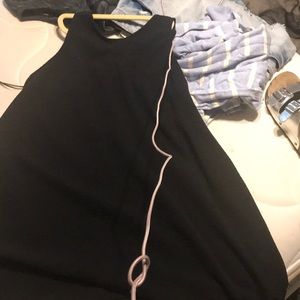 Black spring pocket dress